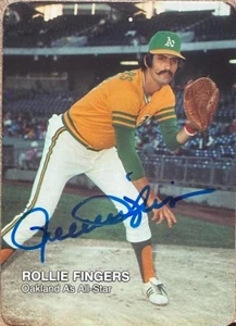 Rollie Fingers Autographed 1987 Mother's Cookies All Time Oakland Athletics All-Stars SGA #10 