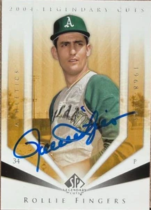 Rollie Fingers Autographed 2004 SP Legendary Cuts #103 Oakland Athletics Card   