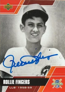 Rollie Fingers Autographed 2004 Upper Deck Sunkist Little League Baseball #1 