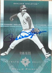 Rollie Fingers Autographed 2004 Upper Deck Ultimate Collection #34 SN675 Oakland Athletics Card