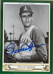 Rollie Fingers Autographed 2005 UD Origins #108 Oakland Athletics Card   