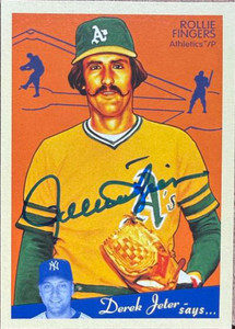 Rollie Fingers Autographed 2008 Upper Deck Goudey #136 Oakland Athletics Card   
