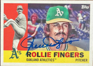 Rollie Fingers Autographed 2017 Topps Archives #59 Oakland Athletics Card   