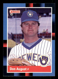 1988 Donruss #602 Don August NM-MT Milwaukee Brewers 