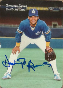 Domingo Ramos Autographed 1986 Mother's Cookies Seattle Mariners SGA #12