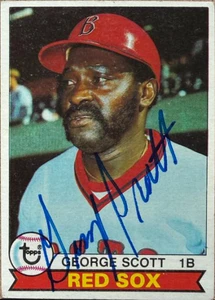 George Scott Autographed 1979 Topps #645 Boston Red Sox Card