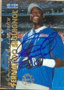 Fernando Seguignol Autographed 1999 Fleer Tradition #99 Montreal Expos Card