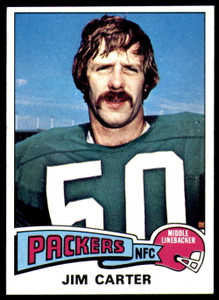 1975 Topps #19 Jim Carter VG  Green Bay Packers 