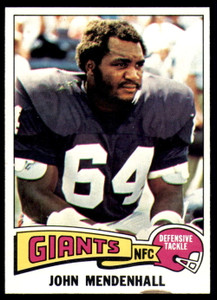 1975 Topps #29 John Mendenhall VG  New York Giants 