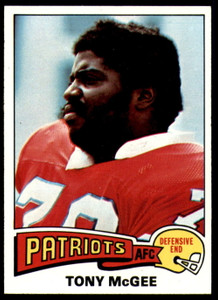 1975 Topps #41 Tony Mcgee VG  New England Patriots 