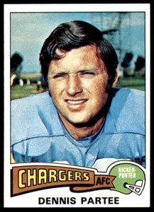 1975 Topps #68 Dennis Partee VG  San Diego Chargers 