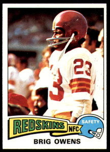 1975 Topps #78 Brig Owens VG  Washington Redskins 