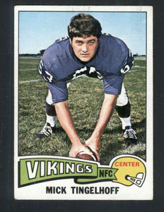 1975 Topps #84 Mick Tingelhoff VG  Minnesota Vikings 
