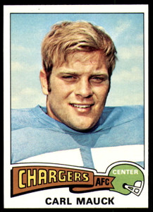 1975 Topps #96 Carl Mauck VG  San Diego Chargers 