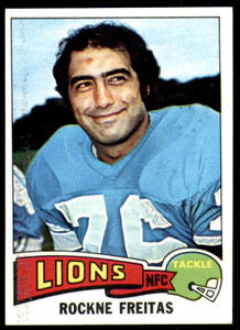 1975 Topps #102 Rockne Freitas VG  Detroit Lions 