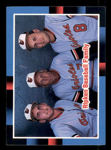 1988 Donruss #625 Billy Ripken/Cal Ripken Sr./Cal Ripken Jr. The Ripken Family NM-MT Baltimore Orioles 