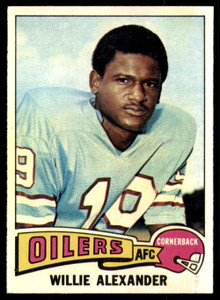 1975 Topps #139 Willie Alexander VG  Houston Oilers 