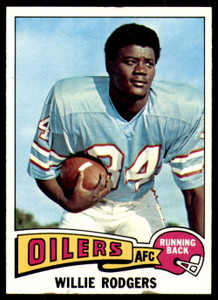 1975 Topps #166 Willie Rogers VG  RC Rookie Houston Oilers 