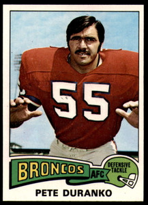 1975 Topps #187 Pete Duranko VG  Denver Broncos 