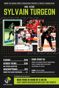 Sylvain Turgeon Autograph Hockey Cards   