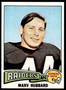1975 Topps #305 Marv Hubbard VG  Oakland Raiders 