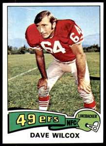 1975 Topps #331 Dave Wilcox VG  San Francisco 49ers 