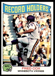 1975 Topps #352 Fred Cox RB VG  Minnesota Vikings 