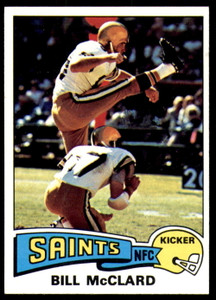1975 Topps #382 Bill McClard VG  New Orleans Saints 