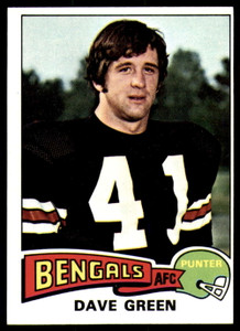 1975 Topps #394 Dave Green VG  Cincinnati Bengals 