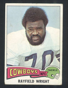 1975 Topps #402 Rayfield Wright VG  Dallas Cowboys 