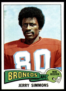 1975 Topps #432 Jerry Simmons VG  Denver Broncos 