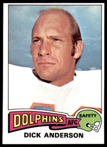 1975 Topps #440 Dick Anderson VG  Miami Dolphins 