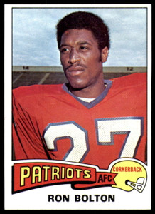 1975 Topps #467 Ron Bolton VG  New England Patriots 