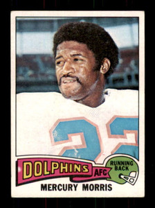 1975 Topps #475 Mercury Morris VG  Miami Dolphins 