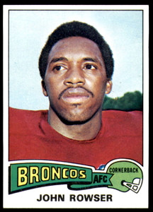 1975 Topps #498 John Rowser VG  Denver Broncos 