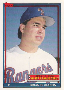 1991 Topps 1990 Debut #18 Brian Bohanon NM-MT Texas Rangers 