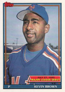 1991 Topps 1990 Debut #22 Kevin Brown NM-MT New York Mets 