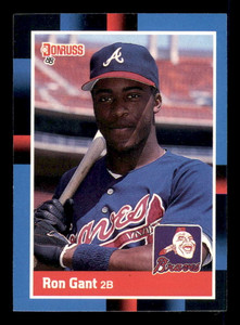 1988 Donruss #654 Ron Gant NM-MT RC Rookie Atlanta Braves 