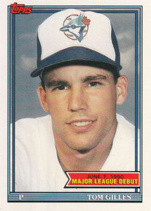 1991 Topps 1990 Debut #54 Tommy Gilles NM-MT Toronto Blue Jays 