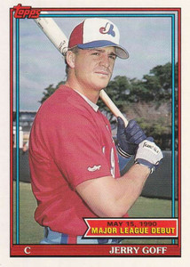 1991 Topps 1990 Debut #55 Jerry Goff NM-MT Montreal Expos 