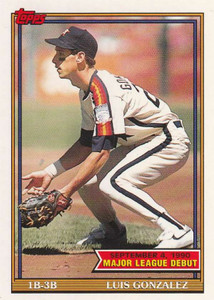 1991 Topps 1990 Debut #57 Luis Gonzalez NM-MT Houston Astros 