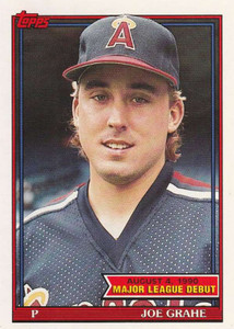 1991 Topps 1990 Debut #58 Joe Grahe NM-MT California Angels 