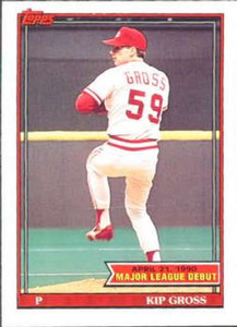 1991 Topps 1990 Debut #60 Kip Gross NM-MT Cincinnati Reds 