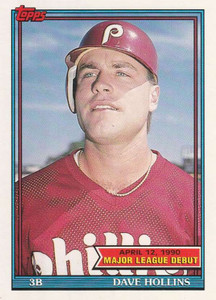 1991 Topps 1990 Debut #69 Dave Hollins NM-MT Philadelphia Phillies 
