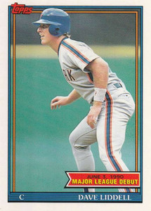 1991 Topps 1990 Debut #90 Dave Liddell NM-MT New York Mets 