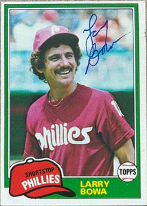 Larry Bowa Autographed 1981 Topps #120