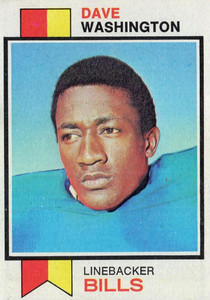 1973 Topps #42 Dave Washington VG Buffalo Bills 