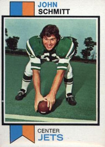 1973 Topps #24 John Schmitt VG New York Jets 