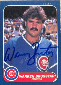 Warren Brusstar Autographed 1986 Fleer  #362