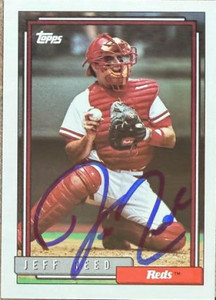 Jeff Reed Autographed 1992 Topps #91 Cincinnati Reds Card